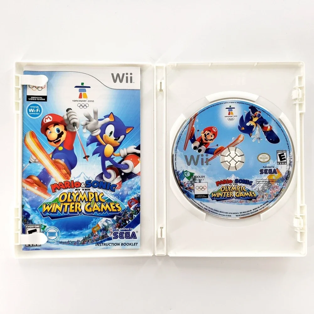 Mario & Sonic at the Winter Olympic Games Nintendo Wii Complete Tested & Works